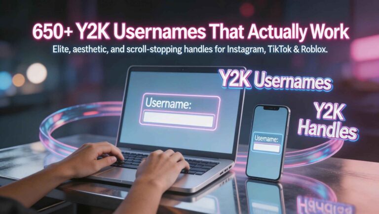 Y2K usernames for social media platforms