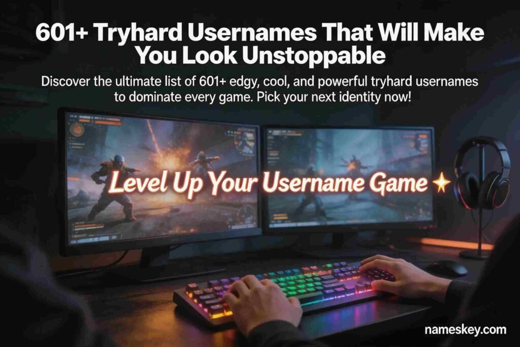 Try Hard Names For Rivals 601+ Elite Tryhard Usernames That Level Up Your Gaming Persona - Nameskey