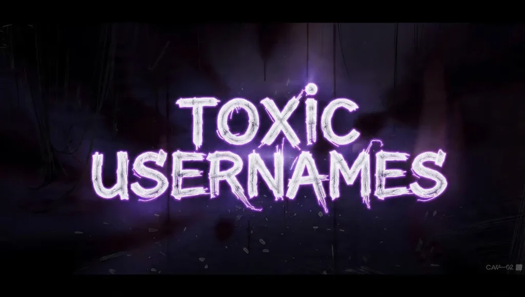 cutest toxic usernames for cute poople