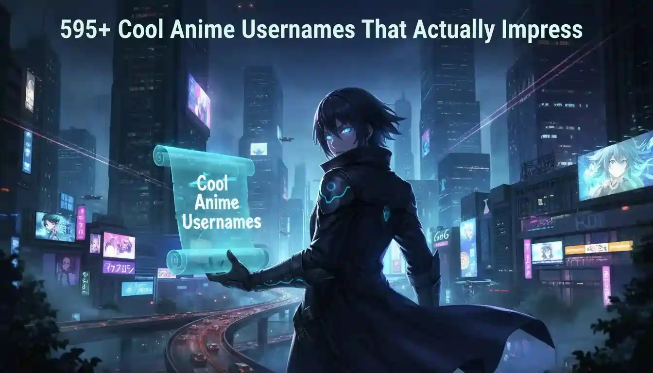 A perfect guide for anime usernames.
