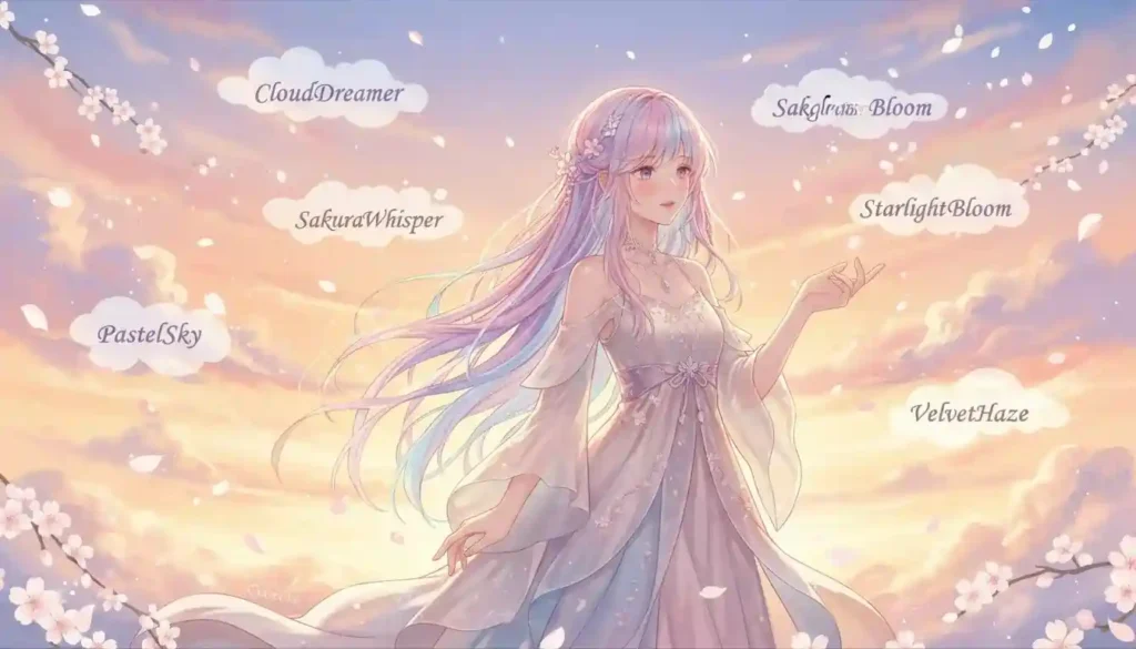 Cute anime usernames filled with cuteness