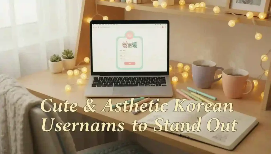 Cute and Aesthetic Korean Usernames to stand out