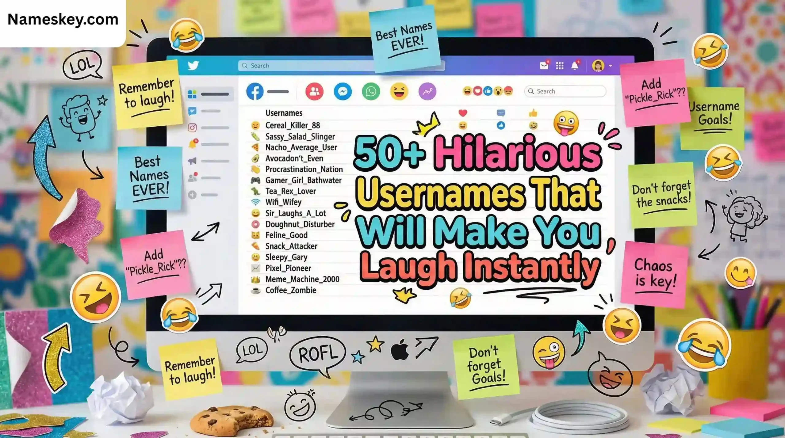 Hilarious and funny usernames