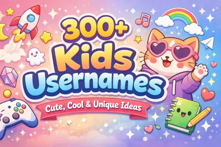 the ultimate guide for kids usernames