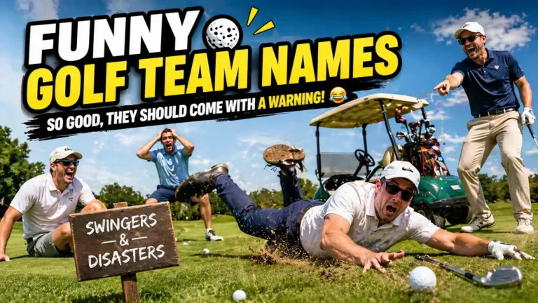 funny golf team names to make you laugh in golf ground
