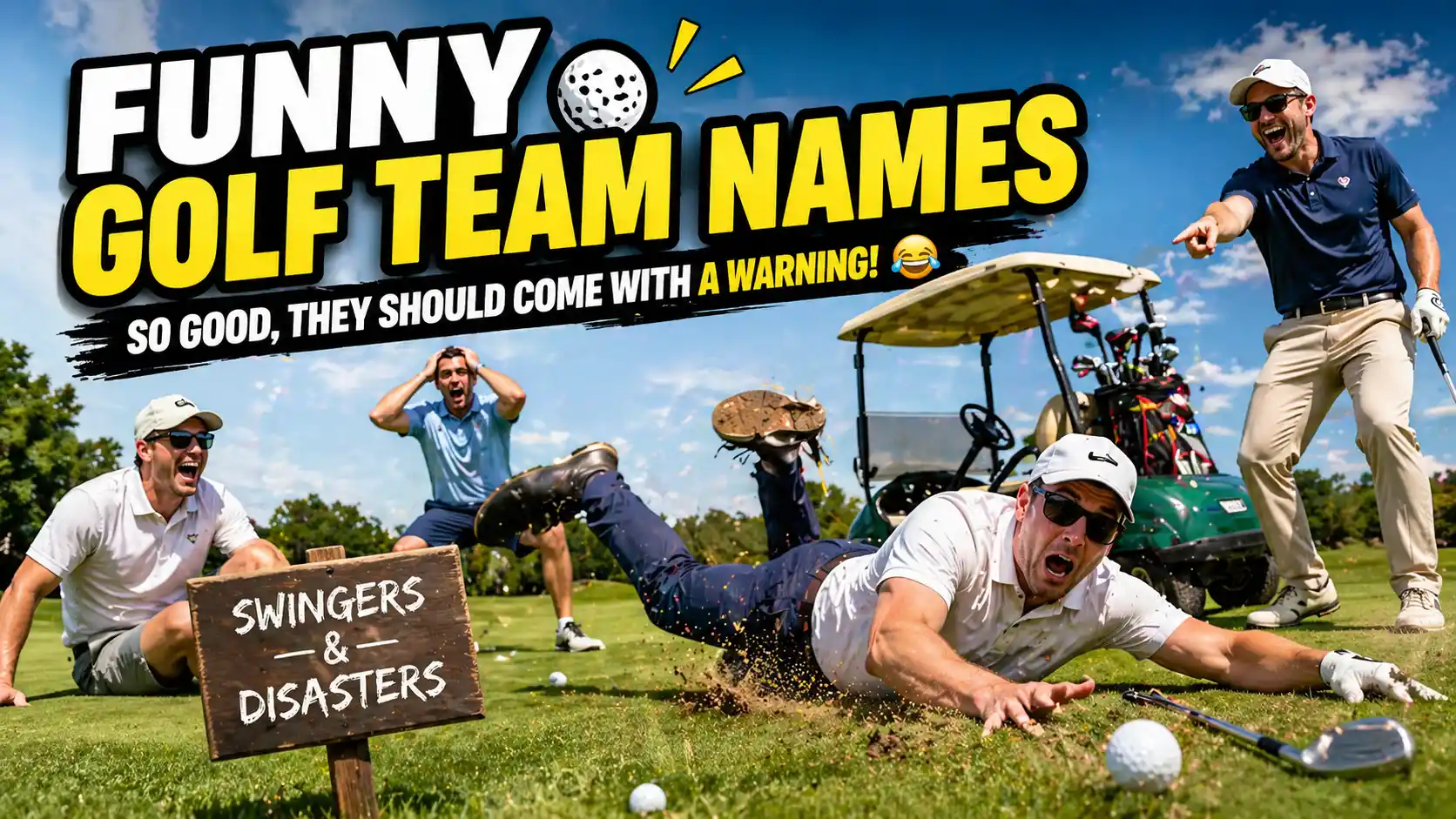 funny golf team names to make you laugh in golf ground