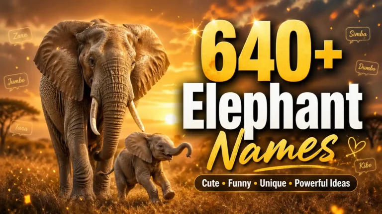 640+ elephant names for elephant lovers