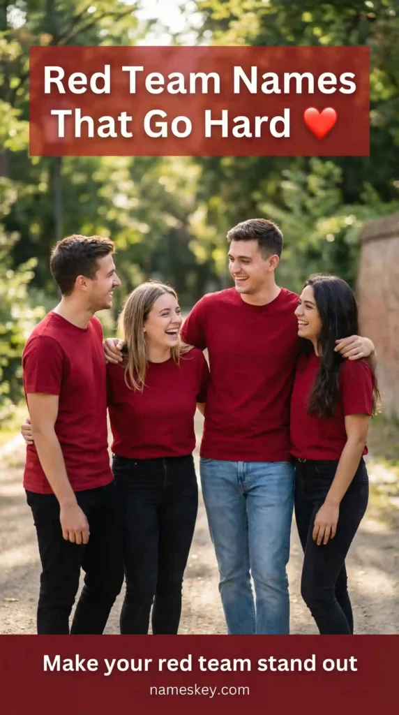 Red team names that are truly made with love.
