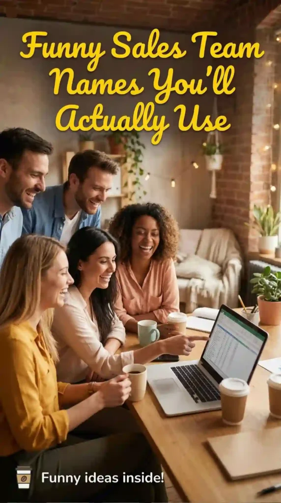 FUNNY SALES TEAM NAMES FOR WORK AND THAT WILL HELP YOU IN WINNING BIG