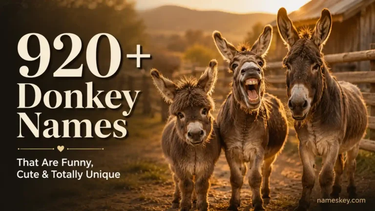 920+ donkey names