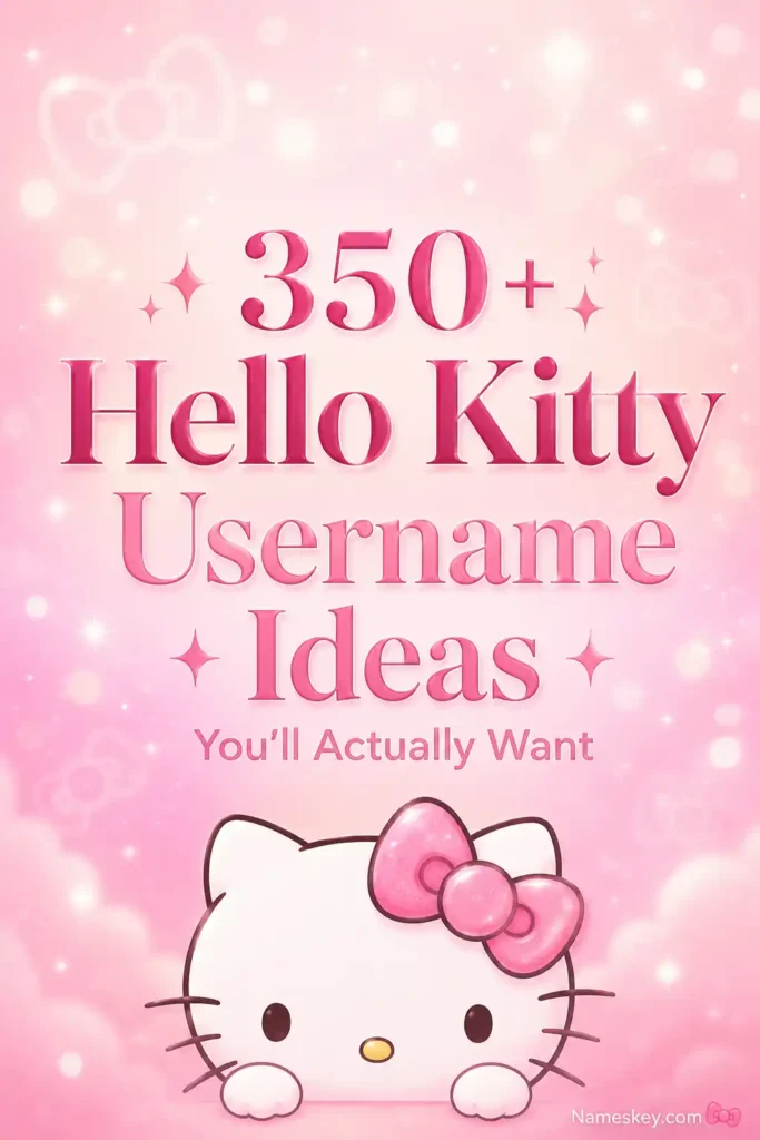 350+ hello kitty usernames