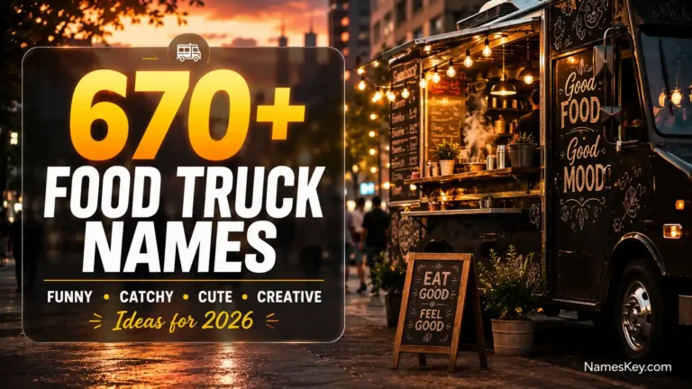 670+ food truck names that funny, catchy, cute and creative.