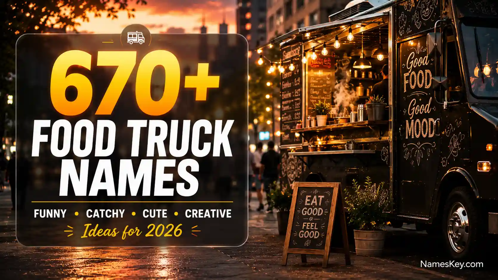 670+ food truck names that funny, catchy, cute and creative.