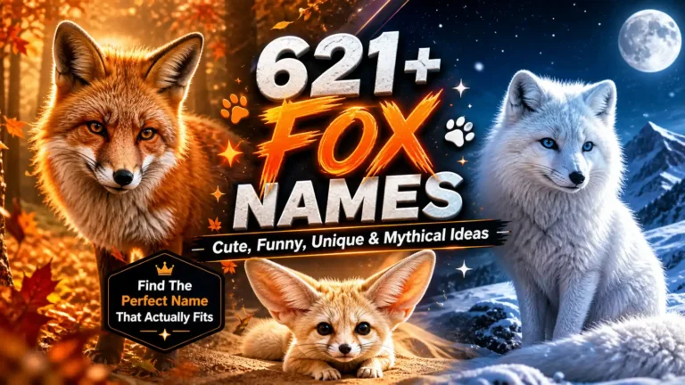 621+ fox names that are cute, funny, unique and mythical ideas