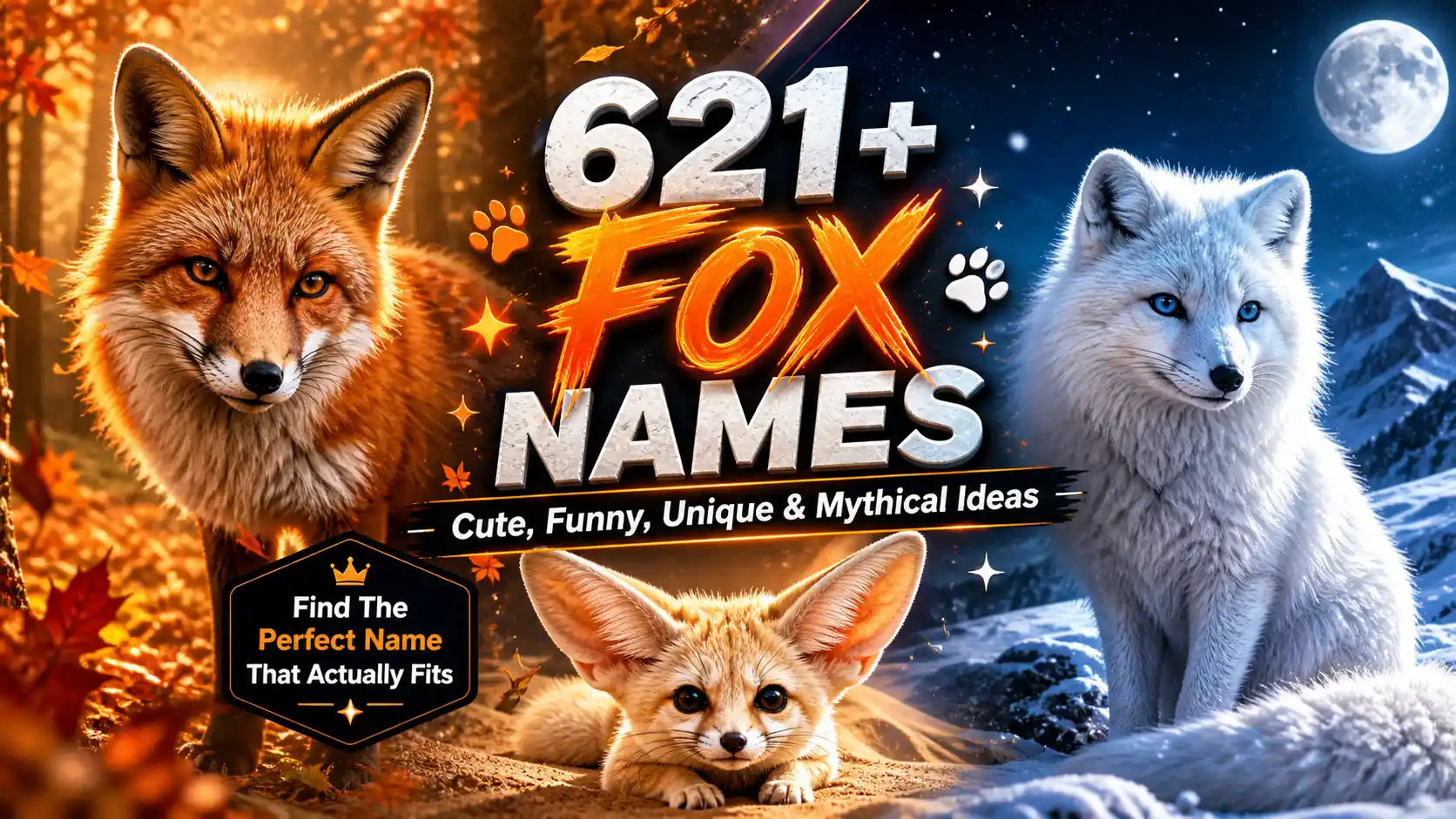 621+ fox names that are cute, funny, unique and mythical ideas