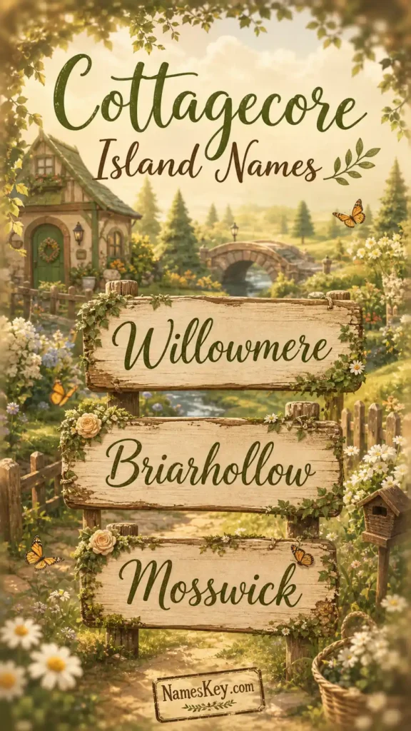 Cottagcore animal crossing island names