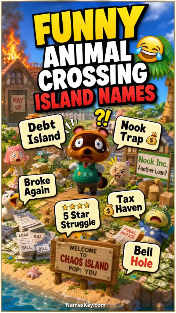 Funny Crossing Island Names that are seriously hilarious
