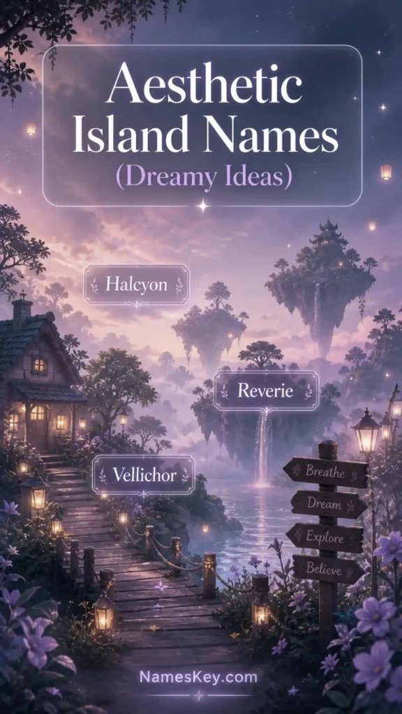 Aesthetic Animal crossing island names