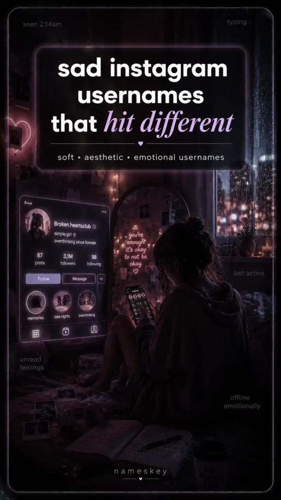 sad usernames for instagram