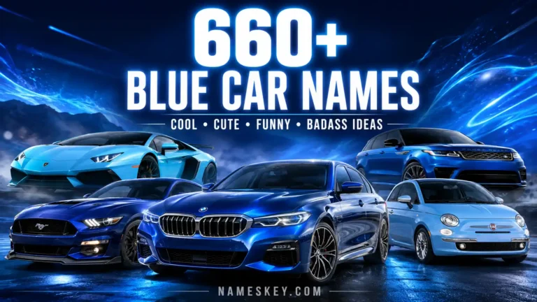 660+ BLUE CAR NAMES
