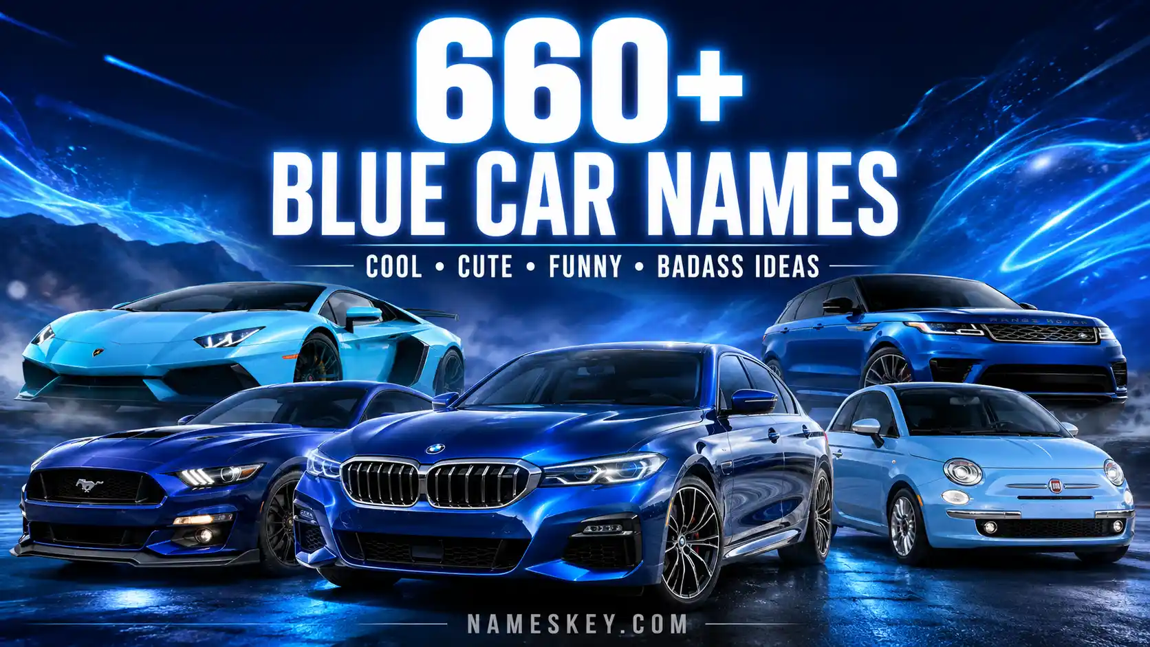 660+ BLUE CAR NAMES