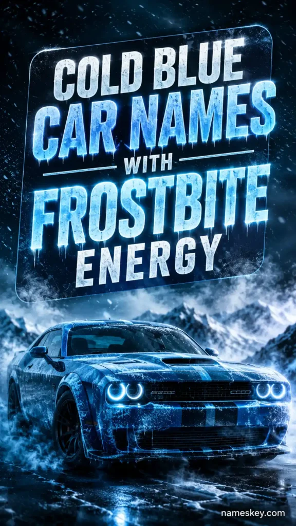 ice inspired blue car names