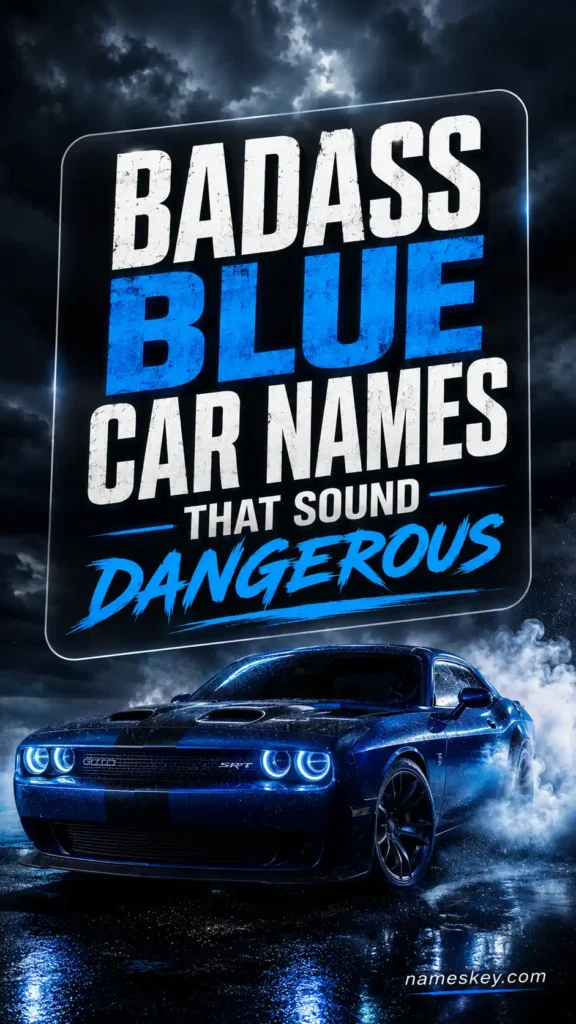 badass blue car names