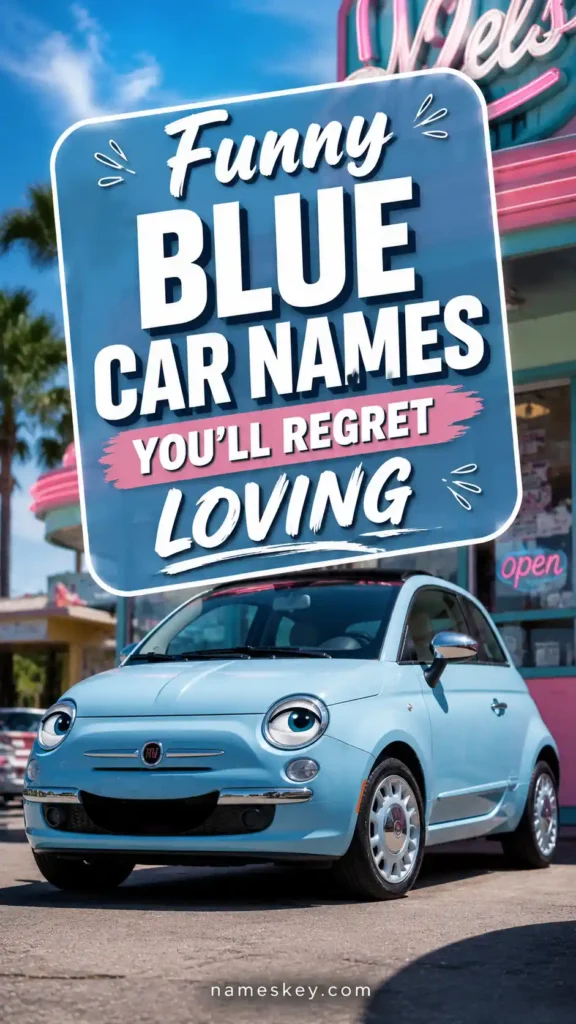 FUNNY BLUE CAR NAMES YOU WILL LOVE THEM