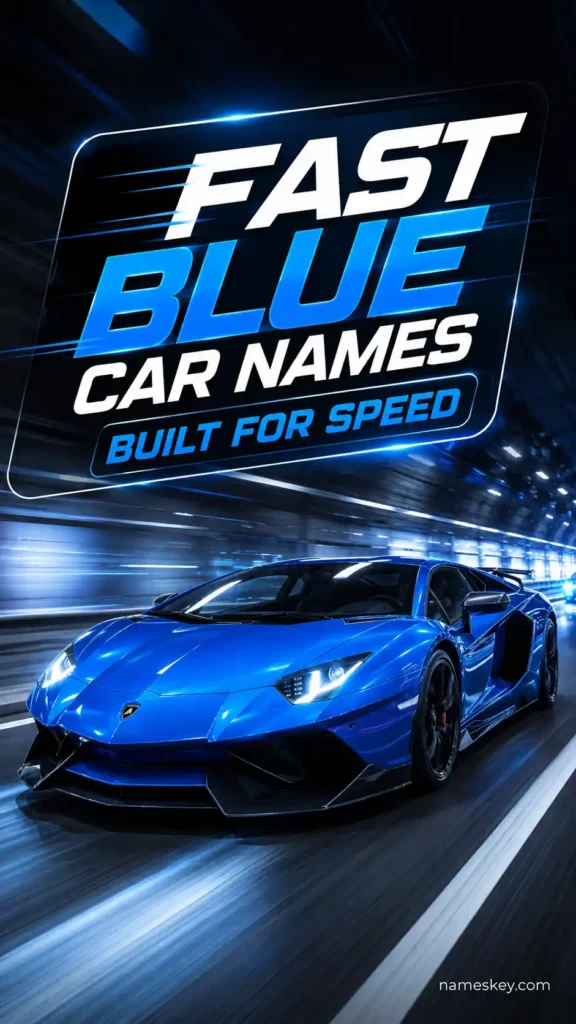 fast blue car names