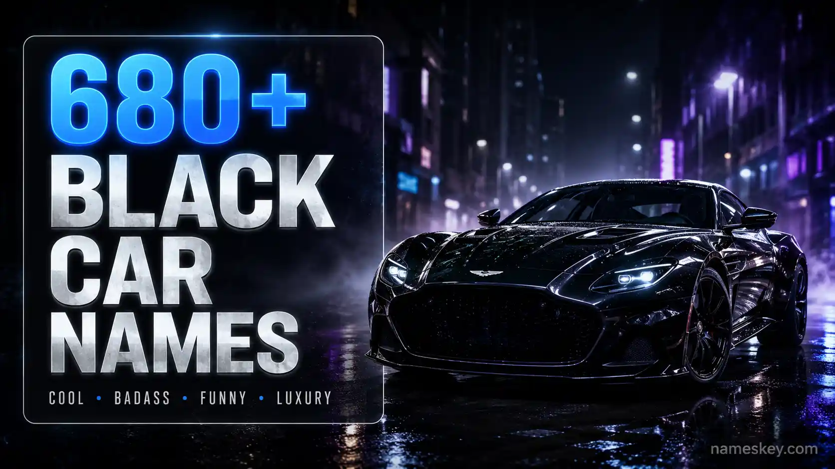 680+ BLACK CAR NAMES