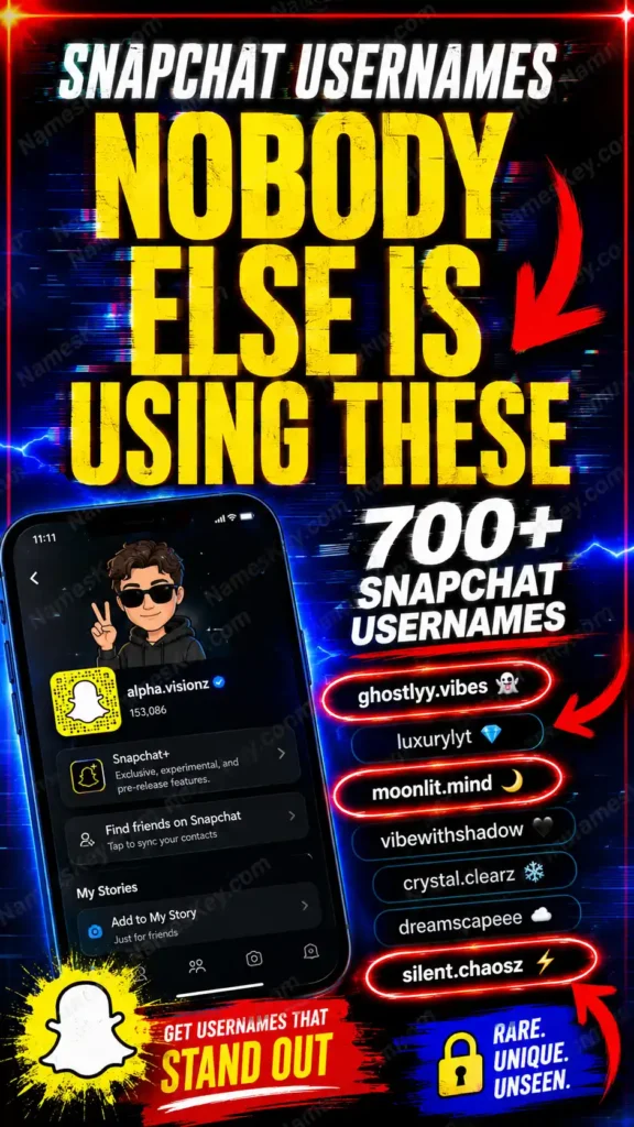 unique snapchat usernames nobody else is using