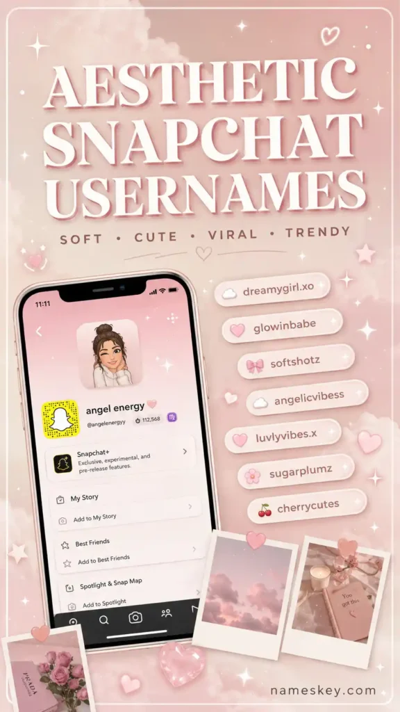 aesthetic snapchat usernames