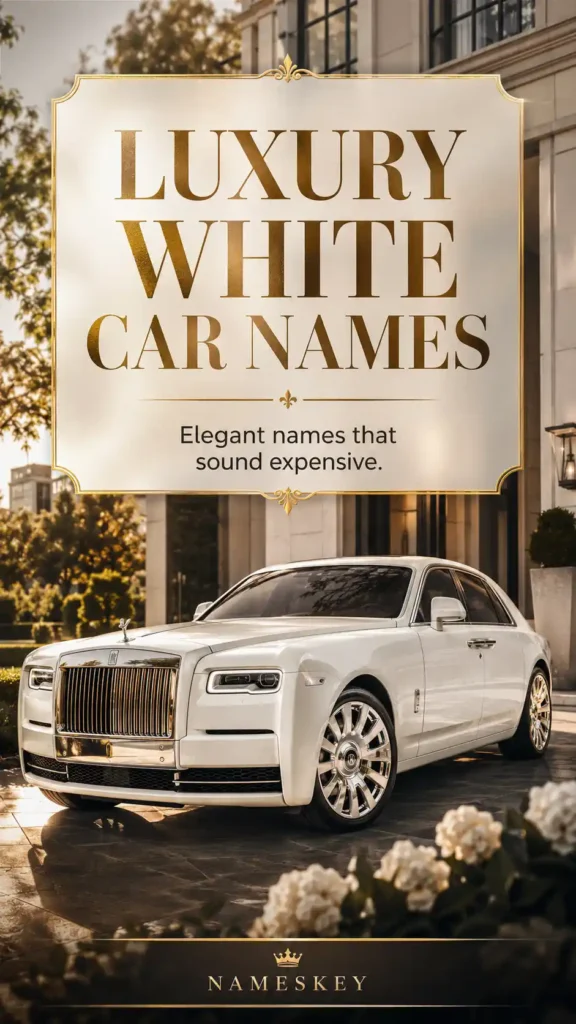 royal and luxury white car names