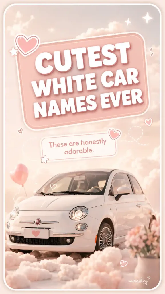 cutest white car names