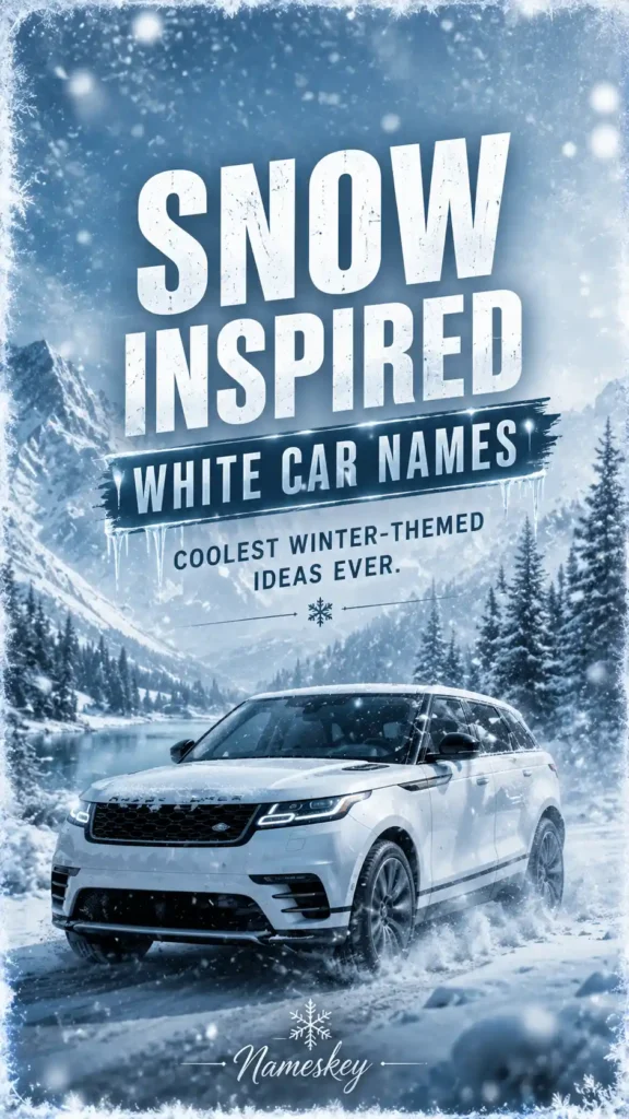 Snow inspired white car names