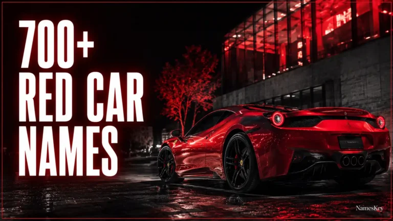700+ red car names