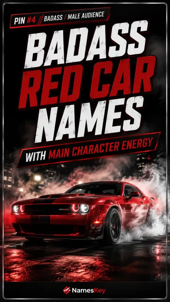 BADASS RED CAR NAMES