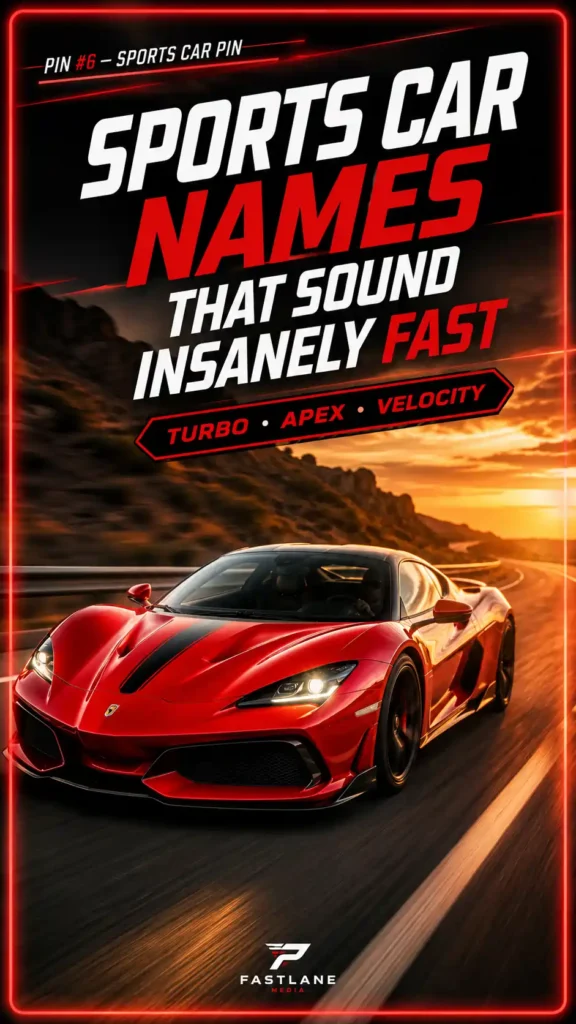 SPORTS CAR NAMES THAT SOUND INSANELY FAST