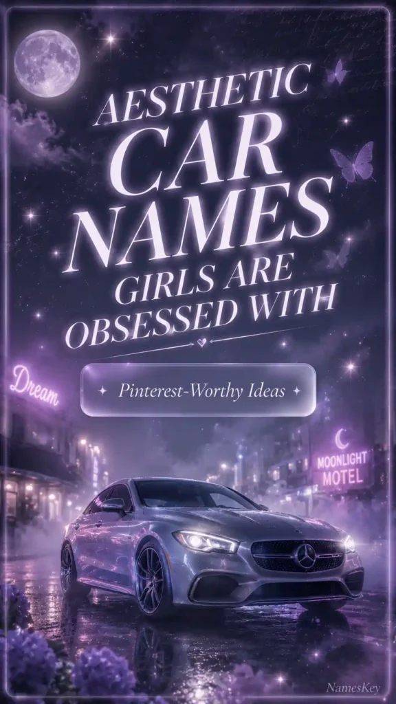 aesthetic car names for girls