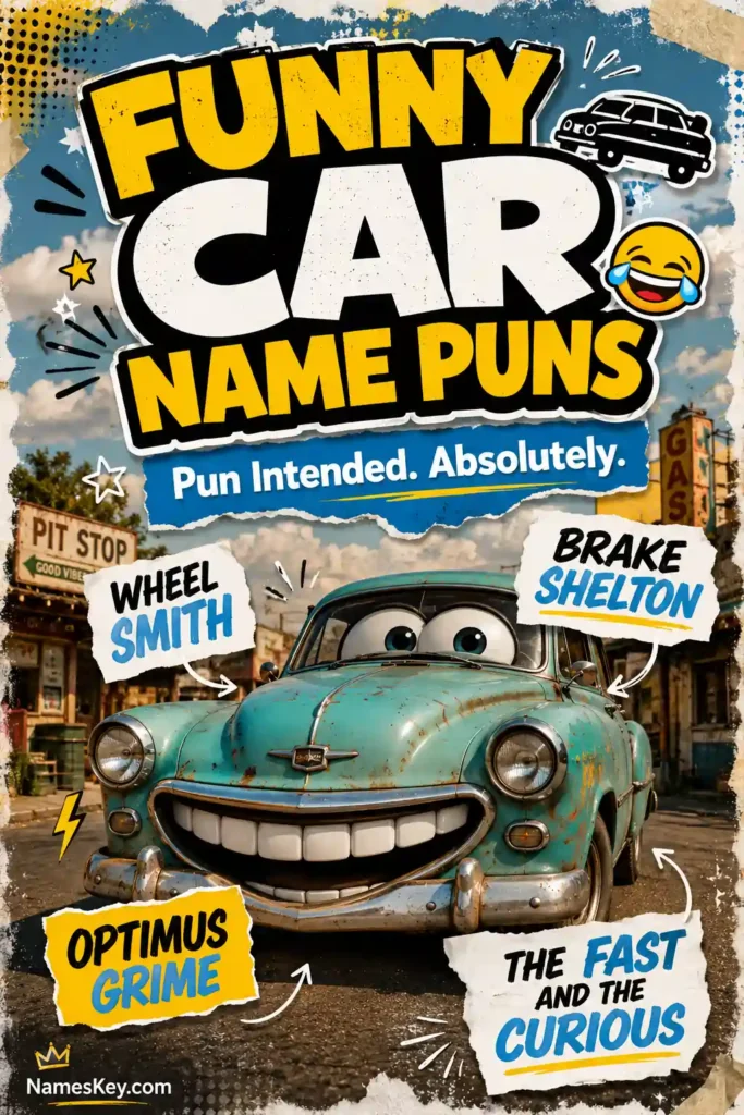 funny car name puns