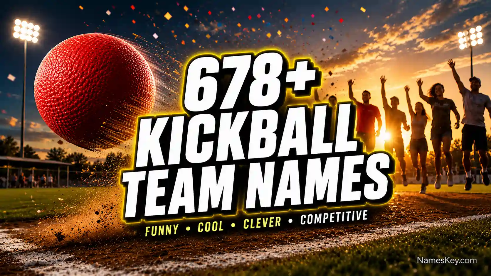 678+ kickball team names for you
