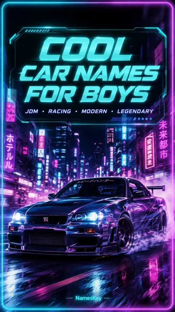 cool car names for boys