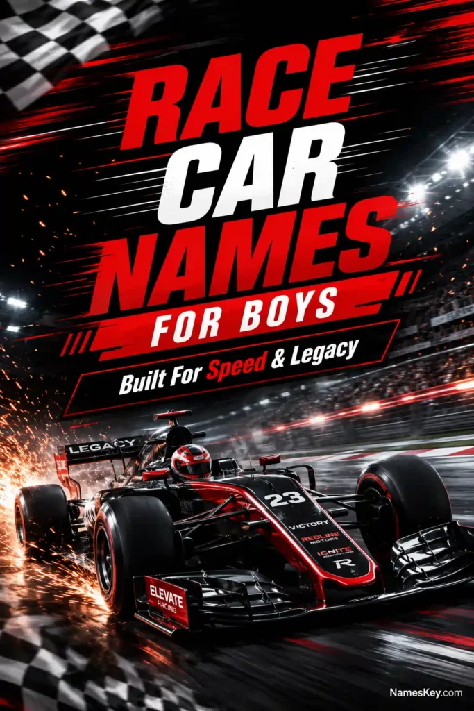 Race car names for boys