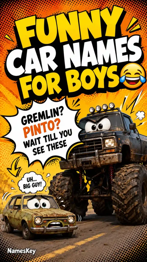 funny car names for boys
