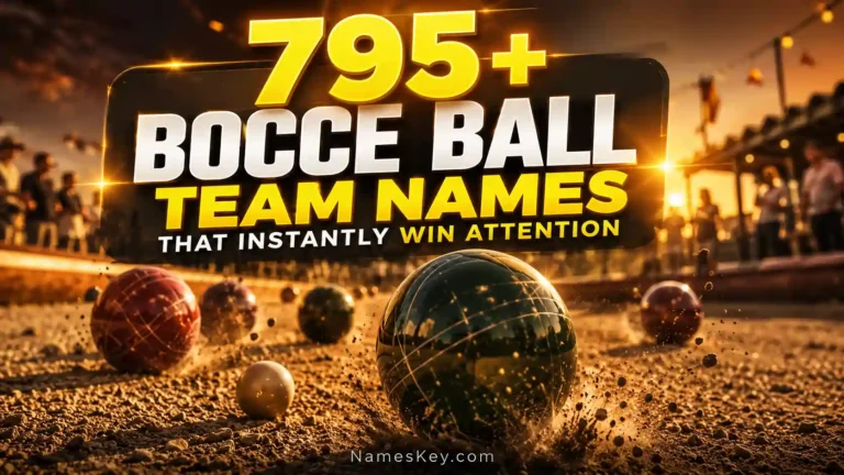 795+ bocce ball team names