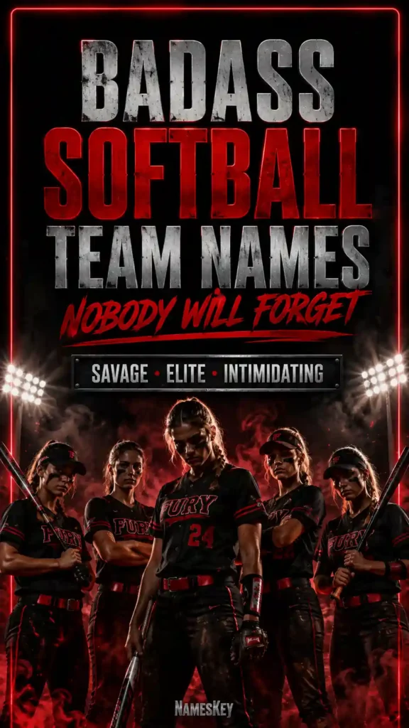 Badass softball team names