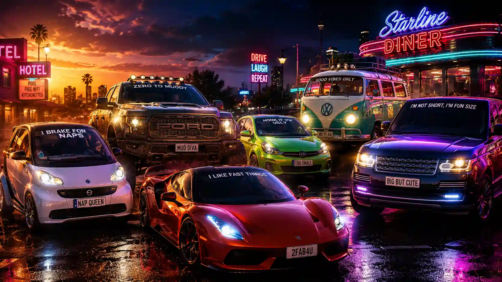 945+ funn car names guide