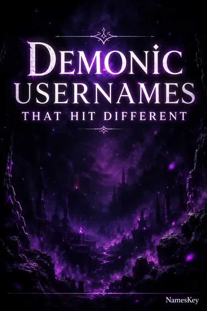 Demonic usernames that hit different