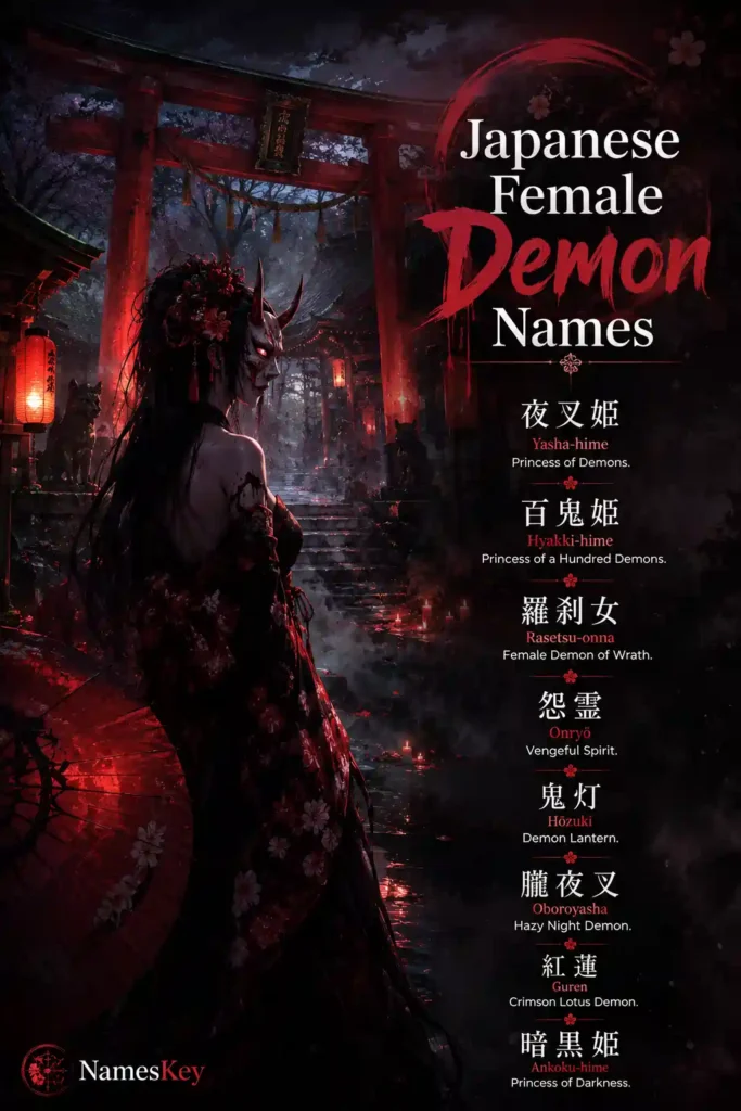 Japanese female demon names
