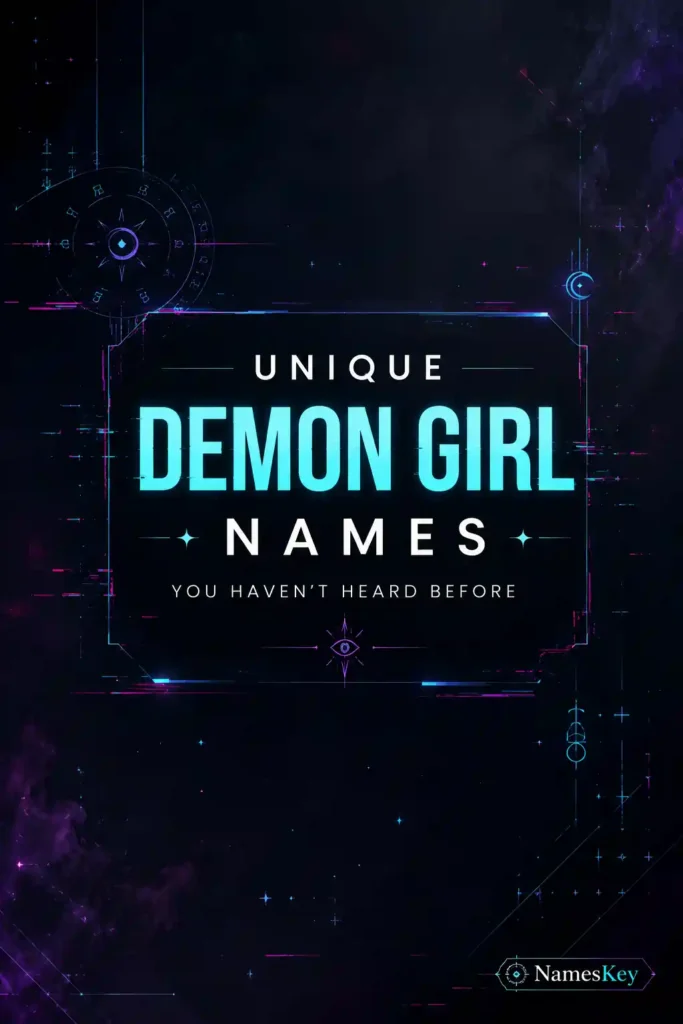 unique demon girl names
